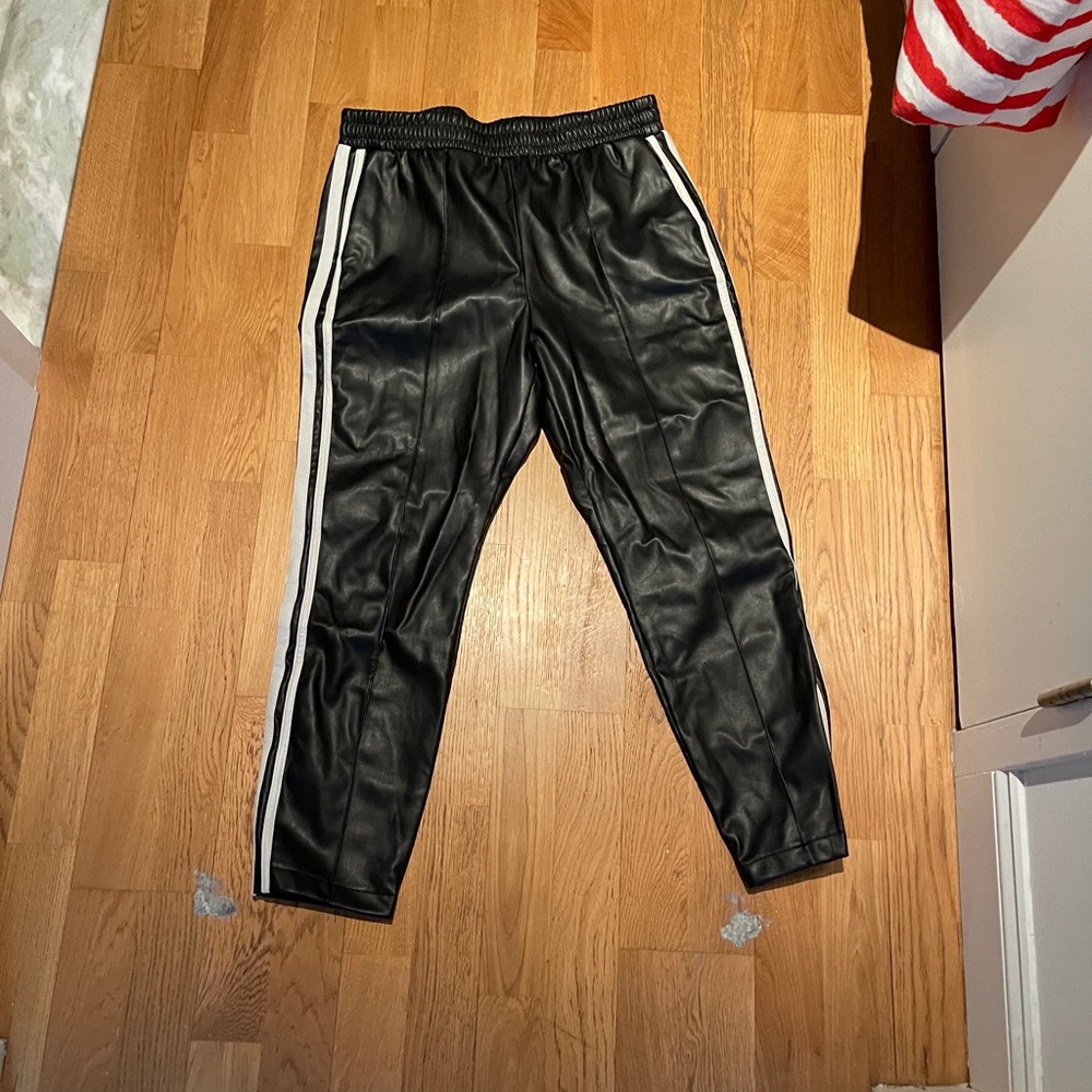 Black leather pants